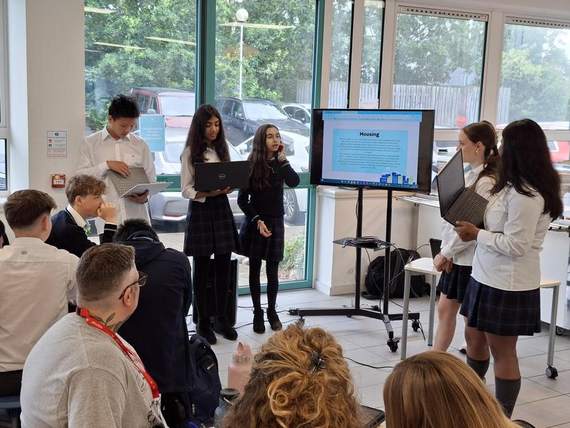 Team Alpha winning the Hackathon